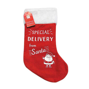 XMAS STOCKING SPECIAL DELIVERY RED