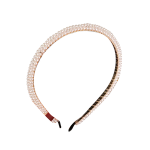 ALICE BAND DOUBLE ROW PEARL