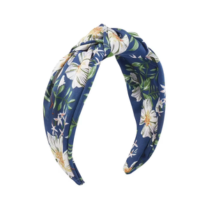 ALICE BAND FLORAL KNOTTED NAVY