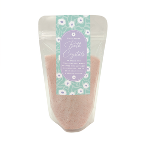 BATH SALTS FOR STRESS RELIEF 550G WHITE POPPY AND LAVENDER