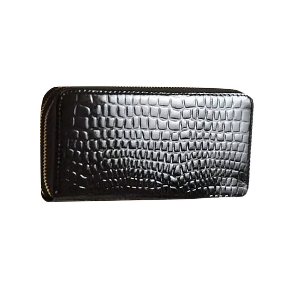 PURSE LONG  WITH CARRY HANDLE BLACK