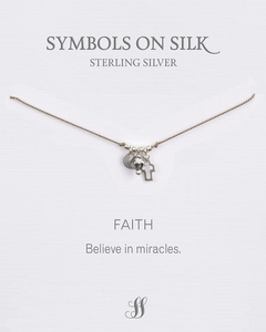 NECKLACE LITTLE TREASURES FAITH ON SILK