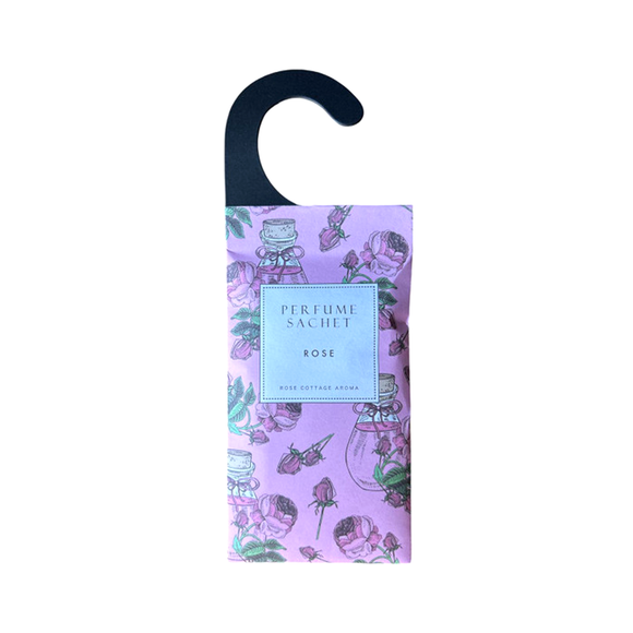 FRAGRANCE SACHET ROSE SCENTED WITH HOOK