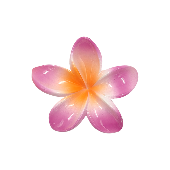 HAIR GRIP FRANGIPANI LILAC AND ORANGE