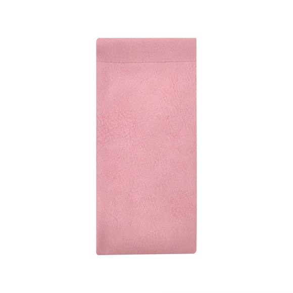 GLASS CASE SOFT DUSKY PINK MOCK LEATHER