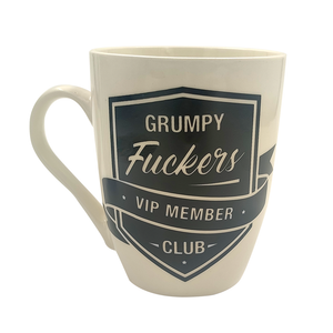 MUG 370ML GRUMPY FUCKERS BLACK ON WHITE