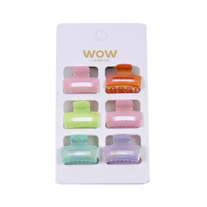 HAIR GRIP 6PC MINIS IN IRIDESCENT PASTELS