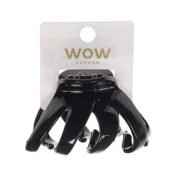 HAIR GRIP CLAW STYLE 6.5CM GLOSS BLACK