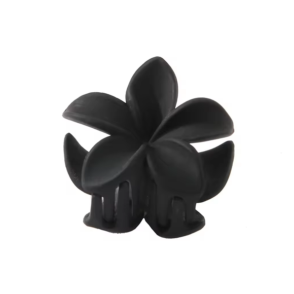 HAIR GRIP SML MATT FRANGIPANI PLAIN BLACK