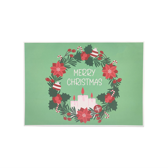 XMAS PLACEMATS 24 PGS FESTIVE WREATH