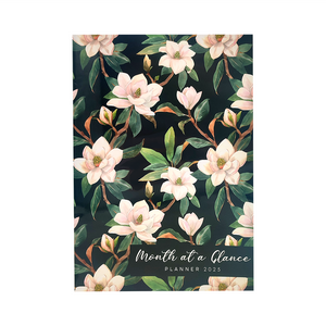 PLANNER FOR 2025 ( A MONTH AT A GLANCE ) WILD MAGNOLIA