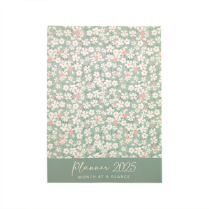 PLANNER FOR 2025 (A MONTH AT A GLANCE) WILD FLOWERS