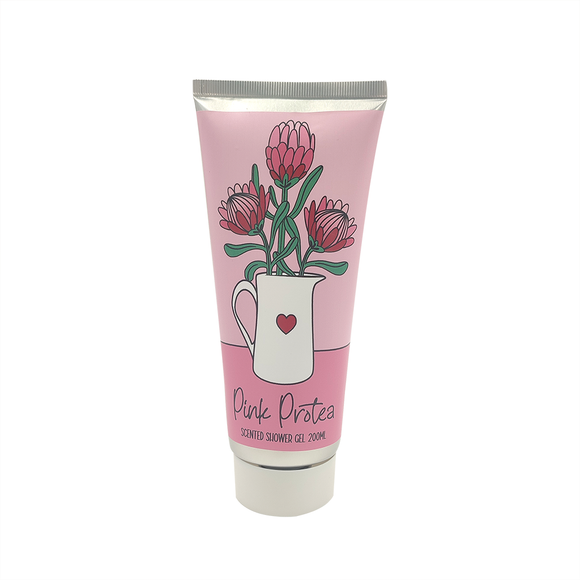 SHOWER GEL 200ML PINK PROTEA