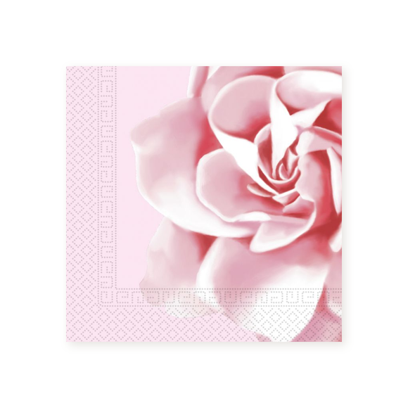SERVIETTES PINK ROSE