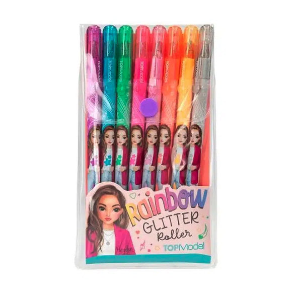 TM PASTEL GLITTER GEL PENS 8 RAINBOW