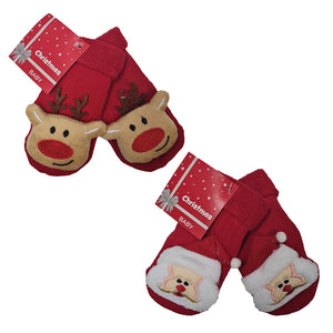 XMAS BABY BOOTIES WITH SOFT TOY CHARACTER