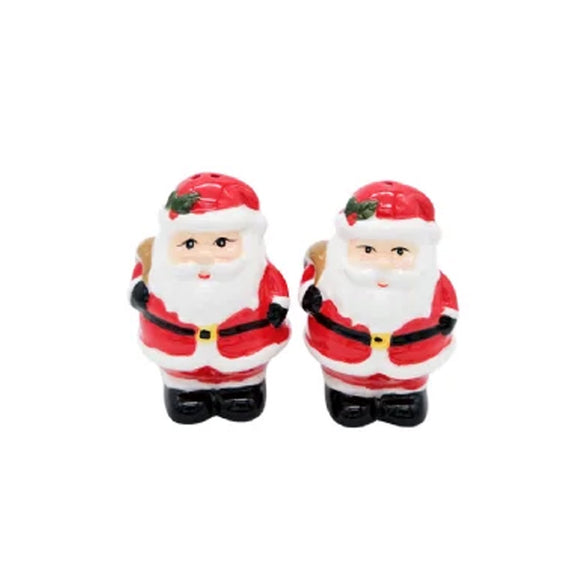 XMAS SALT AND PEPPER SHAKER SANTA DUO