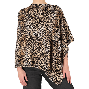 PONCHO IN A POUCH LEOPARD